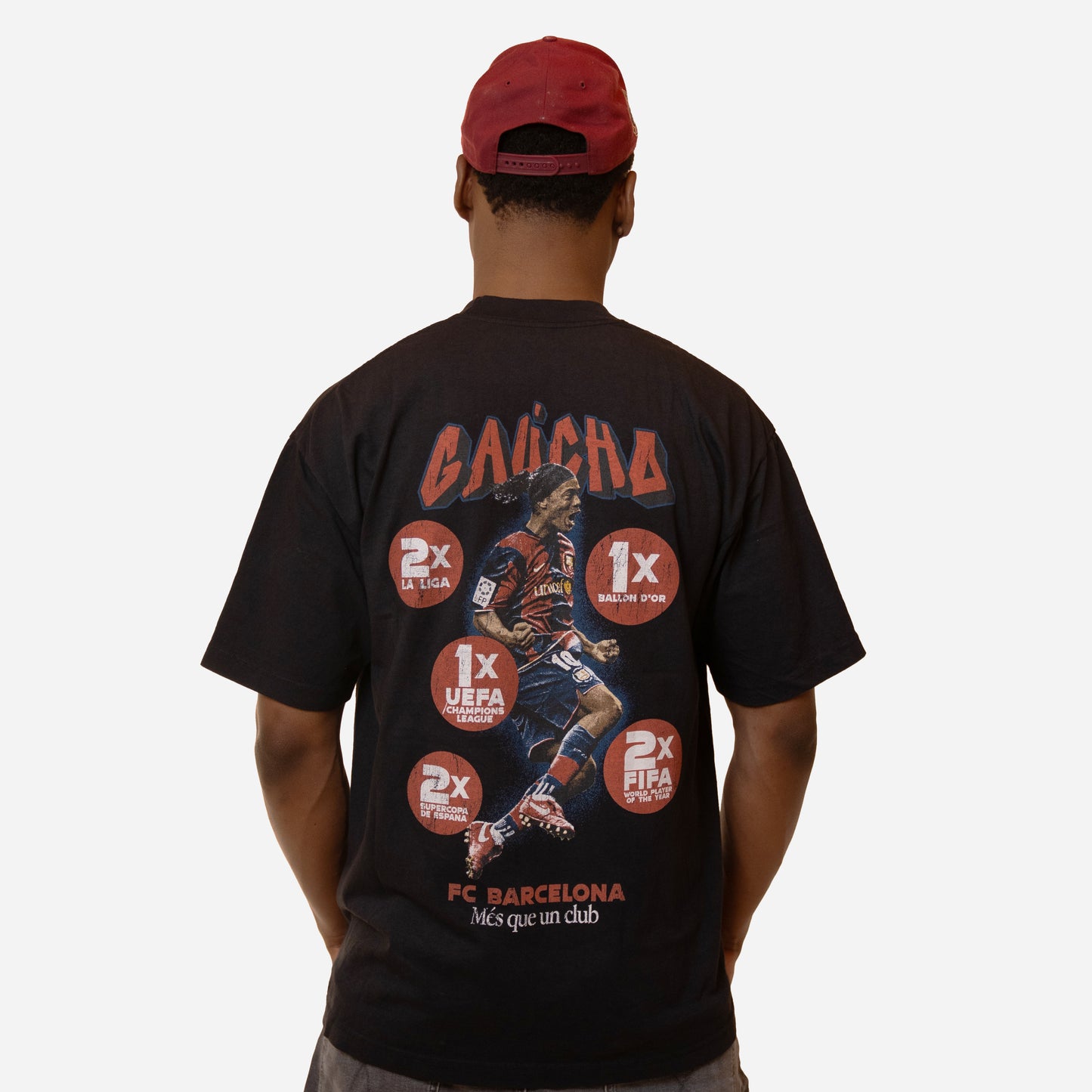 #002 Ronaldinho Tee (BLACK)