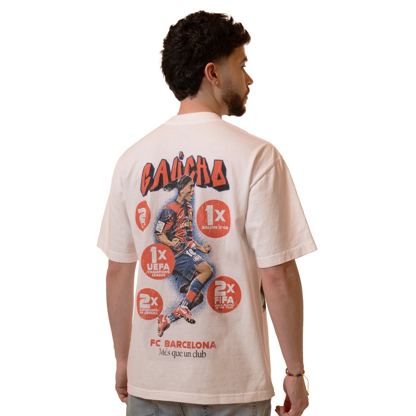 #002 Ronaldinho Tee (WHITE)