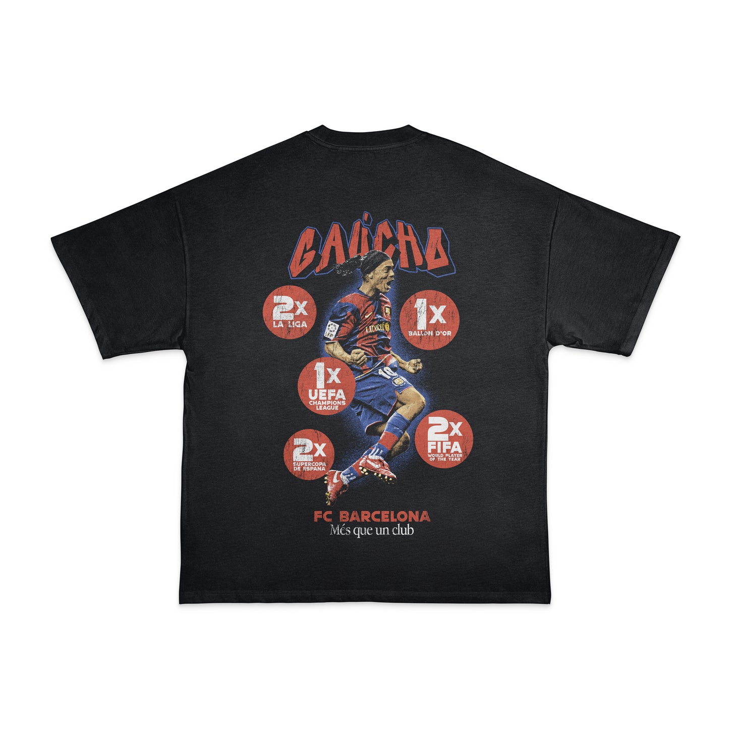 #002 Ronaldinho Tee (BLACK)