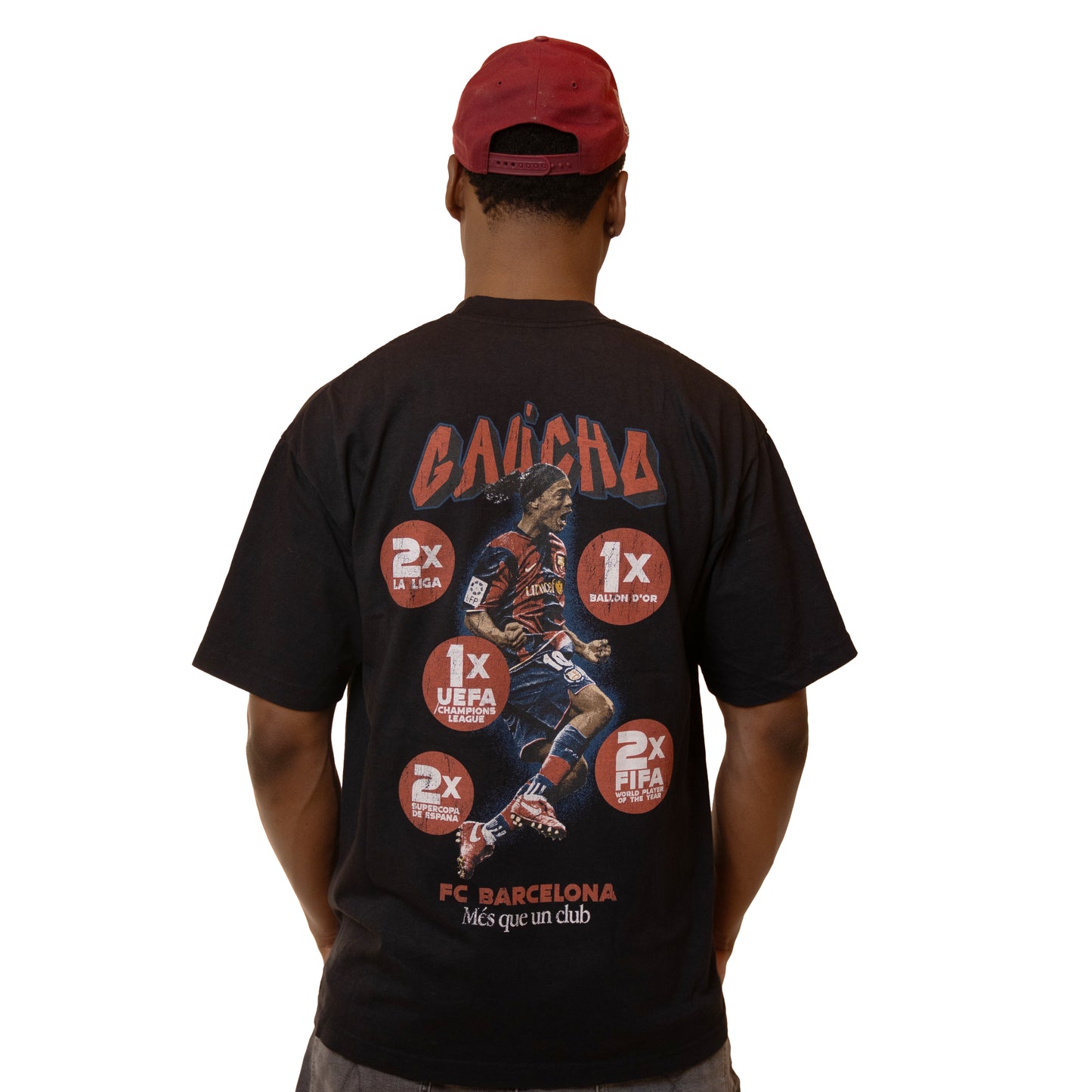 #002 Ronaldinho Tee (BLACK)
