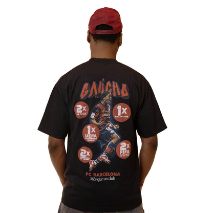 #002 Ronaldinho Tee (BLACK)