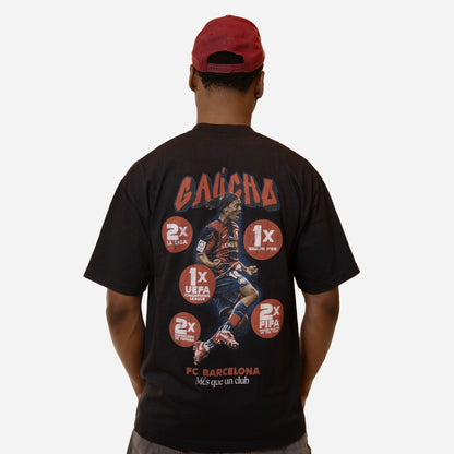 #002 Ronaldinho Tee (BLACK)