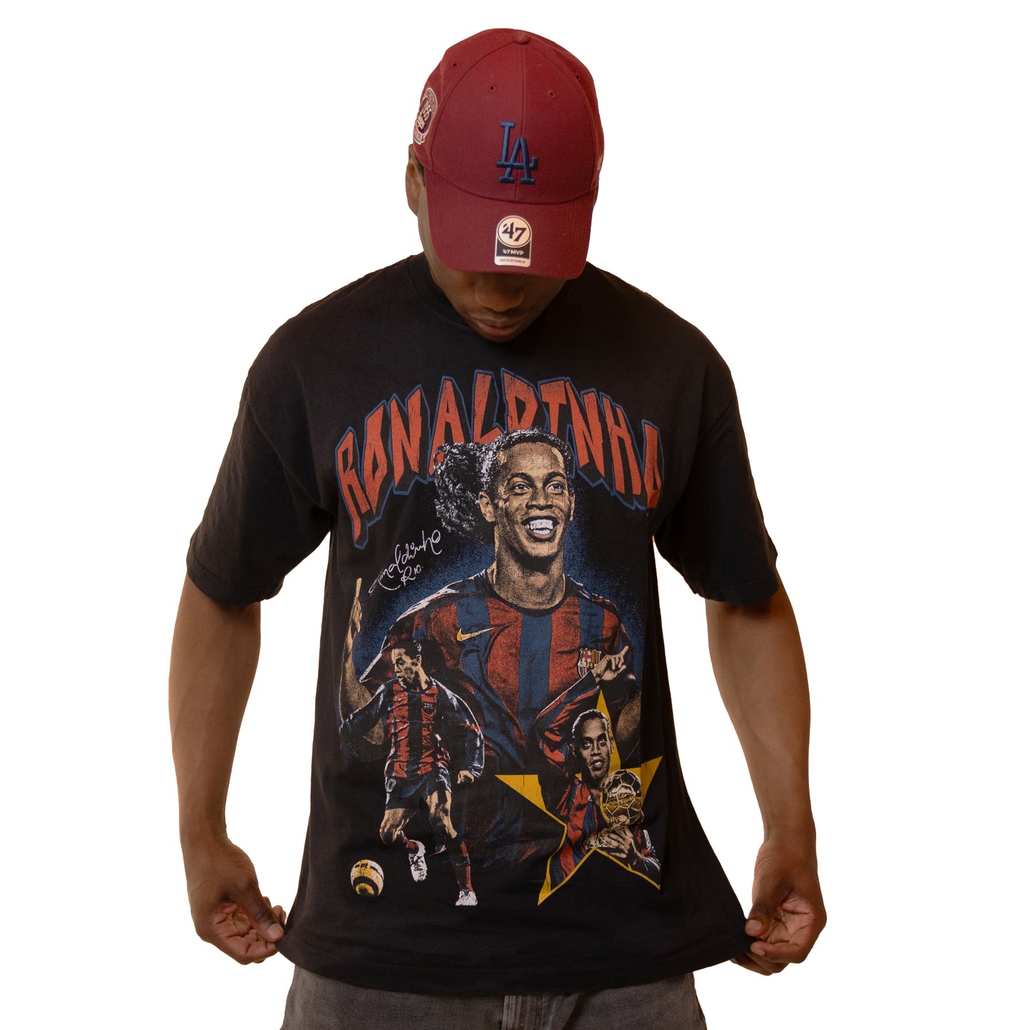 #002 Ronaldinho Tee (BLACK)