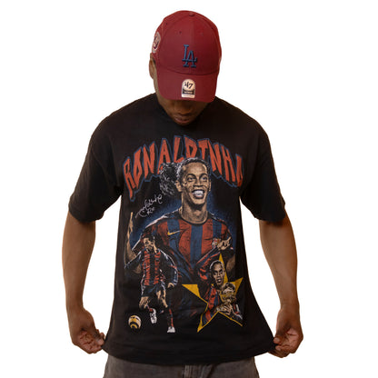 #002 Ronaldinho Tee (BLACK)