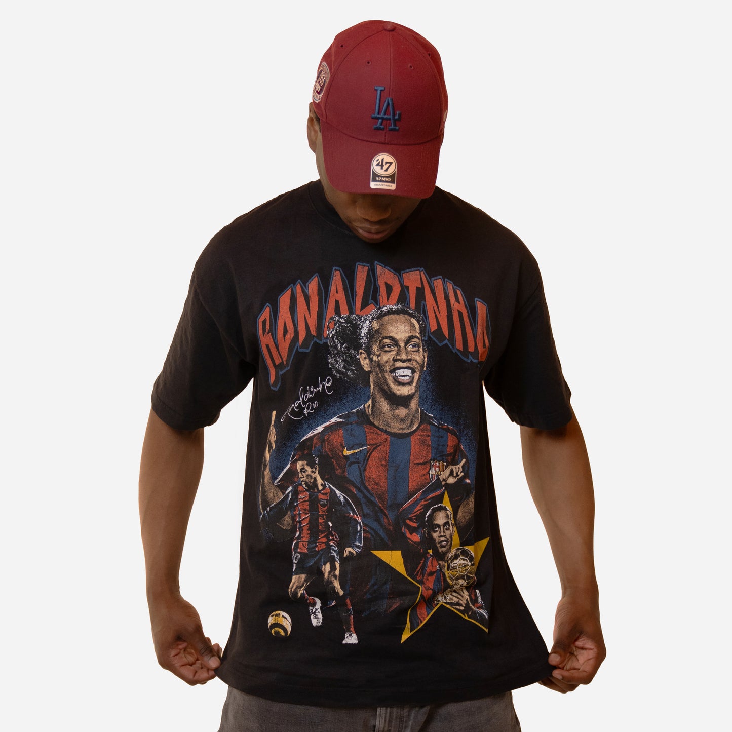 #002 Ronaldinho Tee (BLACK)