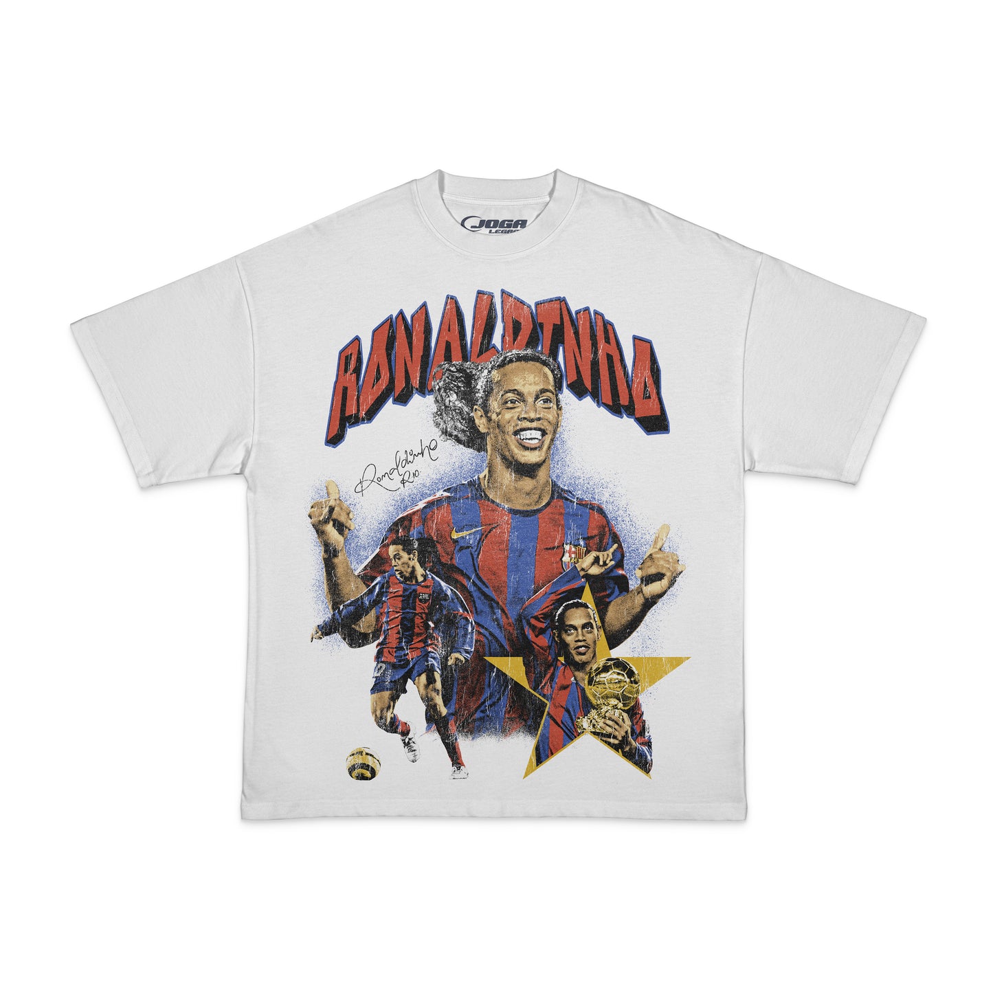 #002 Ronaldinho Tee (WHITE)